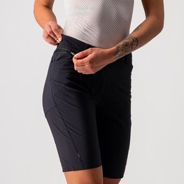 CASTELLI Pantaloni scurți de ciclism fără bretele - UNLIMITED W BAGGY - negru