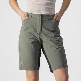 CASTELLI Pantaloni scurți de ciclism fără bretele - UNLIMITED W BAGGY - gri