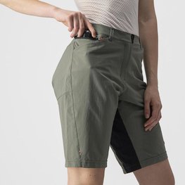 CASTELLI Pantaloni scurți de ciclism fără bretele - UNLIMITED W BAGGY - gri