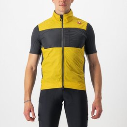 CASTELLI Vestă de ciclism - UNLIMITED PUFFY - galben