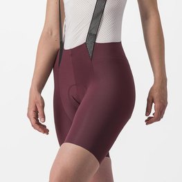 CASTELLI Pantaloni scurți de ciclism cu bretele - FREE AERO RC W - bordo