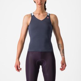 CASTELLI Tricoul de ciclism fără mâneci - SOLARIS TOP - albastru