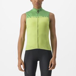 CASTELLI Tricoul de ciclism fără mâneci - VELOCISSIMA - verde deschis