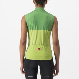CASTELLI Tricoul de ciclism fără mâneci - VELOCISSIMA - verde deschis