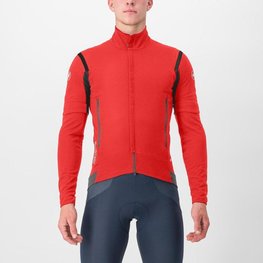 CASTELLI Jachetă termoizolantă de ciclism - PERFETTO RoS 2 CONVERTIBLE - roșu