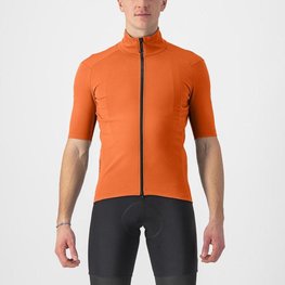 CASTELLI Tricou de ciclism cu mânecă scurtă - PERFETTO RoS 2 WIND - portocaliu