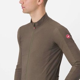 CASTELLI Tricou de cilism pentru iarnă cu mânecă lungă - FLIGHT LS AIR - verde