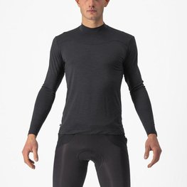 CASTELLI Tricou de ciclism cu mânecă lungă - BANDITO WOOL LS - negru