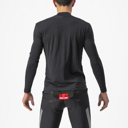 CASTELLI Tricou de ciclism cu mânecă lungă - BANDITO WOOL LS - negru