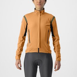 CASTELLI Jachetă termoizolantă de ciclism - PERFETTO ROS 2 W - portocaliu