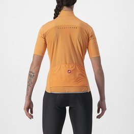 CASTELLI Tricou de ciclism cu mânecă scurtă - PERFETTO ROS 2 W WIND - portocaliu