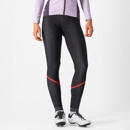 CASTELLI Pantaloni de ciclism lungi cu bretele - VELOCISSIMA DT - negru