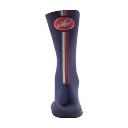 CASTELLI Șosete clasice de ciclism - RACING STRIPE 18 - albastru