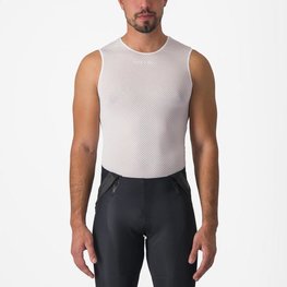 CASTELLI Tricou de ciclism fără mâneci - PRO MESH 2.0 - alb