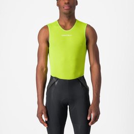 CASTELLI Tricou de ciclism fără mâneci - PRO MESH 2.0 - galben