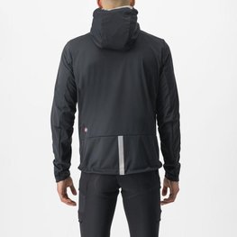 CASTELLI Jachetă termoizolantă de ciclism - TRAIL HOODIE - negru