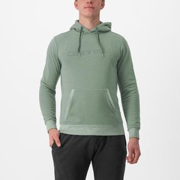 CASTELLI Hanorac - LOGO HOODIE - verde deschis