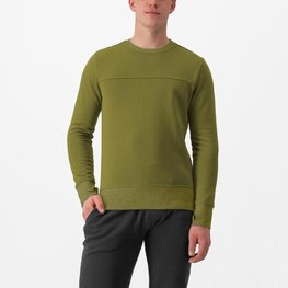 CASTELLI trage pe dreapta - LOGO SWEATSHIRT - verde