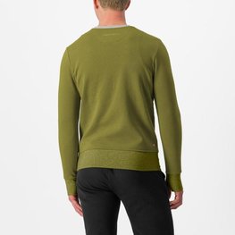 CASTELLI trage pe dreapta - LOGO SWEATSHIRT - verde