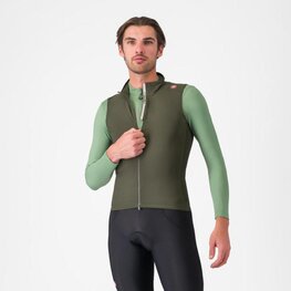 CASTELLI Vestă de ciclism - ESPRESSO - verde