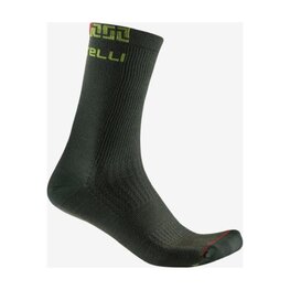 CASTELLI Șosete clasice de ciclism - BANDITO MERINO 18 - verde