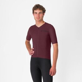 CASTELLI Tricou de ciclism cu mânecă scurtă - PREMIO EVO - bordo