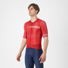 CASTELLI Tricou de ciclism cu mânecă scurtă - CLIMBER´S A/C - roșu