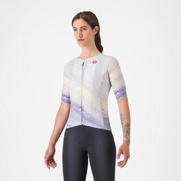 CASTELLI Tricou de ciclism cu mânecă scurtă - AERO PRO 8S - mov