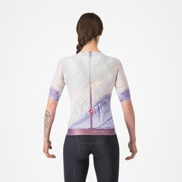 CASTELLI Tricou de ciclism cu mânecă scurtă - AERO PRO 8S - mov