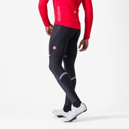 CASTELLI Pantaloni de ciclism lungi cu bretele - POLARE 4 - negru