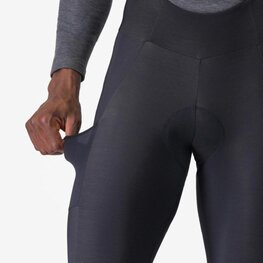 CASTELLI Pantaloni de ciclism lungi cu bretele - UNLIMITED - negru