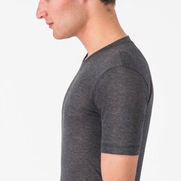 CASTELLI Tricou de ciclism cu mânecă scurtă - MEDIO BASE LAYER - gri
