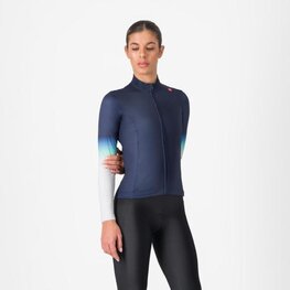 CASTELLI Tricou de cilism pentru iarnă cu mânecă lungă - CORSO THERMAL - albastru