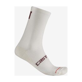 CASTELLI Șosete clasice de ciclism - COMO 15 W - alb