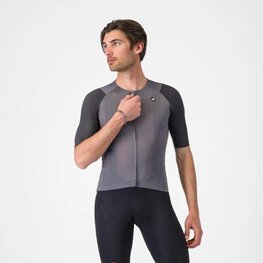 CASTELLI Tricou de ciclism cu mânecă scurtă - AERO RACE 8S - gri
