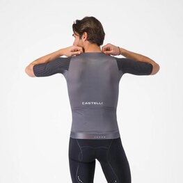 CASTELLI Tricou de ciclism cu mânecă scurtă - AERO RACE 8S - gri