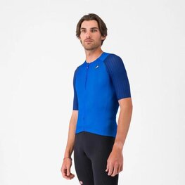 CASTELLI Tricou de ciclism cu mânecă scurtă - AERO RACE 8S - albastru