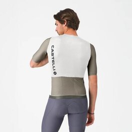 CASTELLI Tricou de ciclism cu mânecă scurtă - CORRETTO - bej/fildeş