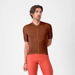 CASTELLI Tricou de ciclism cu mânecă scurtă - ESPRESSO 2 - maro