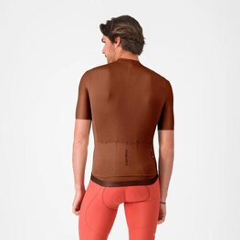 CASTELLI Tricou de ciclism cu mânecă scurtă - ESPRESSO 2 - maro