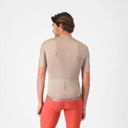 CASTELLI Tricou de ciclism cu mânecă scurtă - ESPRESSO 2 - bej