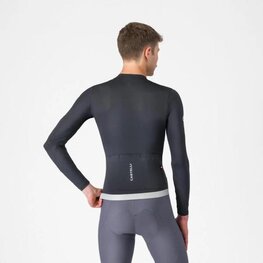 CASTELLI Tricou de ciclism cu mânecă lungă de vară - ESPRESSO 2 LS - negru