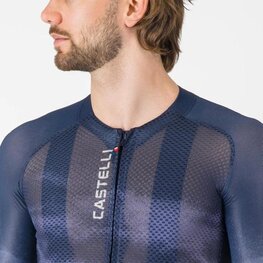 CASTELLI Tricou de ciclism cu mânecă scurtă - CLIMBER'S A/C - albastru