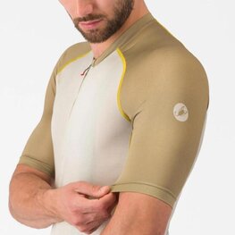 CASTELLI Tricou de ciclism cu mânecă scurtă - UNLIMITED ENDURANCE 3 - fildeş/bej