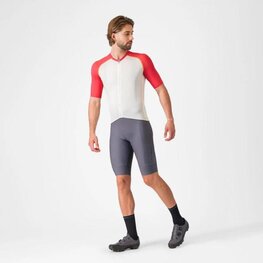 CASTELLI Tricou de ciclism cu mânecă scurtă - UNLIMITED ENDURANCE 3 - fildeş/roșu