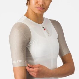 CASTELLI Tricou de ciclism cu mânecă scurtă - CORRETTO W - bej/fildeş