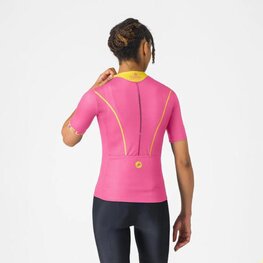 CASTELLI Tricou de ciclism cu mânecă scurtă - ANIMA FLOW - roz