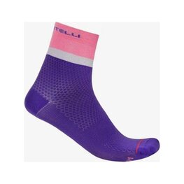 CASTELLI Șosete clasice de ciclism - TONAL LOGO W 18 - mov