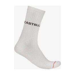 CASTELLI Șosete clasice de ciclism - CASUAL - alb