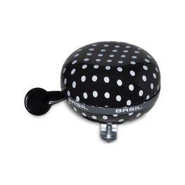 BASIL sonerie - POLKADOT BIG BELL - negru/alb